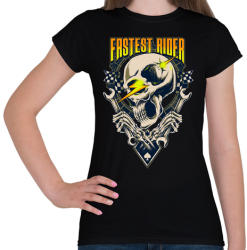 printfashion Gyors sofőr - Női póló - Fekete (46947)