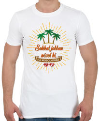 printfashion Ha mosolyogsz - Férfi póló - Fehér (248491)