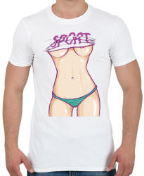 printfashion Legjobb test - Férfi póló - Fehér (38909)