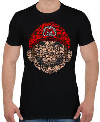 printfashion Mario - Férfi póló - Fekete (244403)