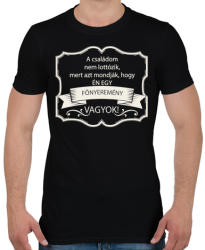 printfashion Főnyeremény - Férfi póló - Fekete (248774)