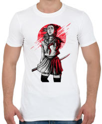 printfashion Szamuráj lány - Férfi póló - Fehér (64221)