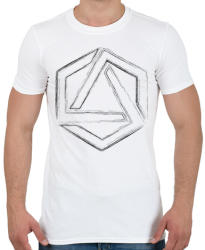 printfashion Hexagonal 4 - Férfi póló - Fehér (345449)