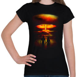 printfashion Háború és szerelem - Női póló - Fekete (244167)