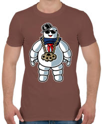 printfashion Stay dope - Férfi póló - Mogyoróbarna (97107)