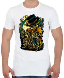 printfashion Csont bandita - Férfi póló - Fehér (122964)