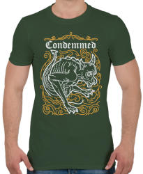 printfashion Elítélt - Férfi póló - Katonazöld (123958)