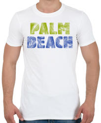 printfashion PALM BEACH - Férfi póló - Fehér (283598)