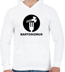 printfashion Bartosizmus - fekete - Férfi kapucnis pulóver - Fehér (256699)