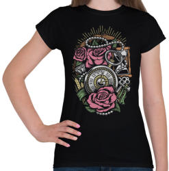 printfashion Pontos idő - Női póló - Fekete (79523)