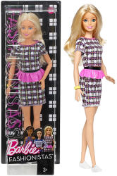 Mattel Barbie - Fashionistas - Barátnő baba kockás ruhában