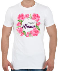 printfashion A legjobb Mama - Férfi póló - Fehér (404649)