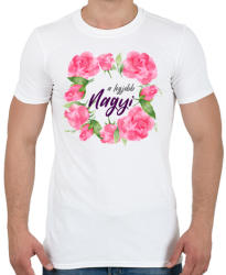 printfashion A legjobb Nagyi - Férfi póló - Fehér (404931)