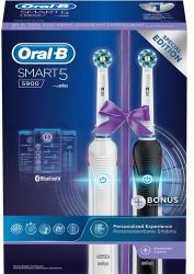 Oral-B Smart 5 5900 Cross Action Duo black white