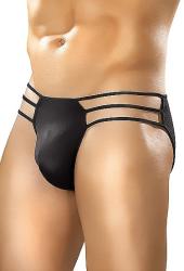 Male Power Cage Brief Fekete S/M