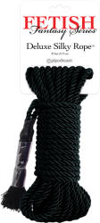 Pipedream Fetish Fantasy Deluxe Silky Rope - Luxus Bondázs kötél Fekete