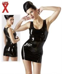 LateX Mini Dress - Latex mini ruha Fekete M
