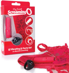 Screaming O Remote Control Panty Vibe Red - Távirányítható rezgő tanga Piros