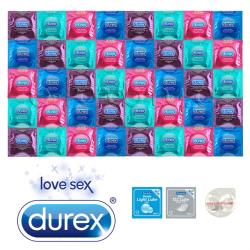 Durex Exclusive Mix Package - 40 Durex Condoms 2x + Lubricant + Ultra Thin Sagami Original 0.02 as a Gift