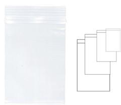 KANGARO Pungi plastic cu fermoar pentru sigilare, 100 x 150 mm, 100 buc/set, KANGARO - transparente (RD-341165)