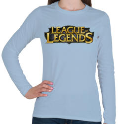 printfashion League of Legends - Női hosszú ujjú póló - Világoskék (408100)