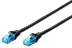 ASSMANN Cablu UTP Digitus DK-1512-0025/BL, Patchcord, CAT. 5e, 0.25m (Negru) (DK-1512-0025/BL)