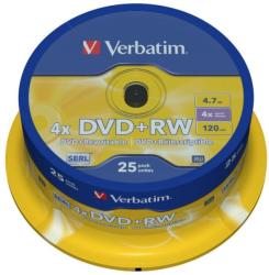 Verbatim VERBATIM DVD+RW 4X spindle 25 (43489)
