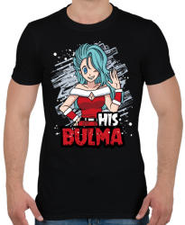 printfashion His Bulma - Férfi póló - Fekete (417763)