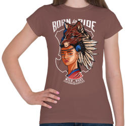 printfashion Vadnyugat - Női póló - Mogyoróbarna (417393)
