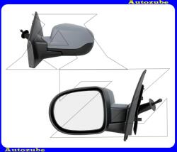 RENAULT CLIO 3 2009.01-2012.10 Visszapillantó tükör bal, manuális, aszférikus tükörlappal, fényezhető borítással 328-0136