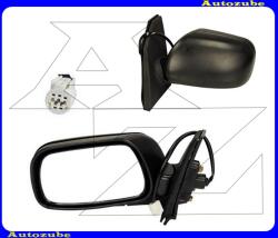 TOYOTA COROLLA 2002.01-2004.05 /E120, 130/ Visszapillantó tükör bal, elektromos, domború tükörlappal, fényezhető borítással /kör csatlakozós/ MTT117-L