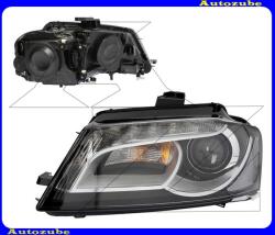AUDI A3 Sportback 5-ajtós 2008.05-2013.01 /8P/ Fényszóró bal XENON, fekete házas (D3S/LED) nappali fénnyel, motorral (izzó és elektronika nélkül) DEPO 446-1129LMLEHM2
