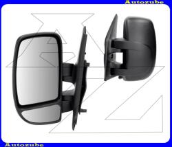RENAULT MASTER 2 2003.09-2010.03 Visszapillantó tükör bal, kívülről állítható, domború tükörlappal, fekete borítással V4387801