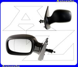 RENAULT KANGOO 1 2003.03-2008.01 Visszapillantó tükör bal, manuális, aszférikus tükörlappal, fekete borítással MRN142-L