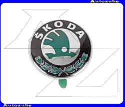 Skoda FELICIA Pick-up 1995.01-1997.12 Embléma első "SKODA" 80mm /Gyári alkatrész/ (Egyedi rendelésre, NEM visszáruzható) 1U0853621CMEL