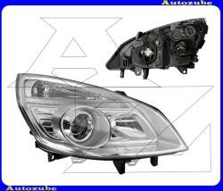 RENAULT SCENIC 2 2006.04-2009.05 /JM/ Fényszóró jobb króm házas (H7/H1) (motor nélkül) DEPO 551-1169R-LDEM1