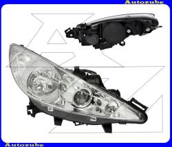 PEUGEOT 207 2006.06-2009.06 Fényszóró jobb projektoros (2xH7/H1) motorral TYC 20-1061-05-2