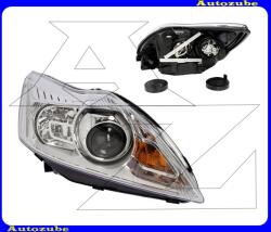 FORD FOCUS MK2 2007.12-2011.02 Fényszóró jobb króm házas, kanyarkövetős (H7/H1) motorral TYC 20-11941-05-2