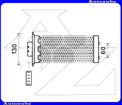 OPEL ANTARA 2006.09-2010.09 /L07/ Kiegészító fűtőradiátor 215x90x12 /RENDELÉSRE/ OL6573