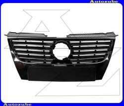 VW PASSAT B6 2005.03-2010.10 /3C/ Hűtődíszrács komplett, krómdíszléccel (embléma lyuk: 15cm) /RENDELÉSRE/ 9540993