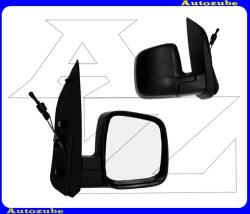 FIAT QUBO 2007.11-2016.04 Visszapillantó tükör jobb, manuális, domború tükörlappal, fekete borítással FT9077113