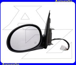 CHRYSLER PT CRUISER 1999.01-2006.05 Visszapillantó tükör bal, elektromosan behajló, fűthető-domború tükörlappal, fekete borítással CR6109410-2L00
