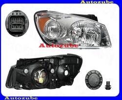 KIA CERATO 2004.02-2006.10 /LD/ Fényszóró jobb "4 ajtós" (H4) króm házas, motorral DEPO /RENDELÉSRE/ 223-1122R-LDEM1