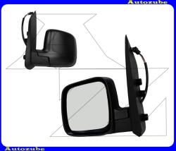 FIAT QUBO 2009.10-2016.04 Visszapillantó tükör bal, elektromos, fűthető-domború tükörlappal, fekete borítással MFT304-L