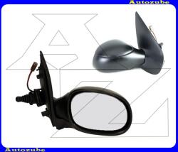 PEUGEOT 206 1998.09-2003.05 Visszapillantó tükör jobb, manuális, fűthető-domború tükörlappal, hőmérős, fekete borítással PG0097123