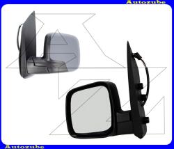 FIAT QUBO 2009.10-2016.04 Visszapillantó tükör bal, elektromos, fűthető-domború tükörlappal, fényezhető borítással 309-0138