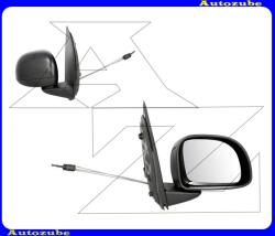 FIAT PANDA 3 2012.01-től /312/ Visszapillantó tükör jobb, manuális, domború tükörlappal, hőmérős, fekete borítással 309-0113