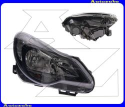 OPEL CORSA D 2011.03-2014.08 /S07/ Fényszóró jobb fekete házas (H7/H1/PY24W) nappali fénnyel, motorral VALEO 045287