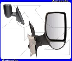 FORD TRANSIT 4 2000.03-2006.03 /V184/ Visszapillantó tükör jobb "RÖVID-karos" elektromos, fűthető-domború tükörlappal, fekete borítással (kar: 110mm) MFD803-R