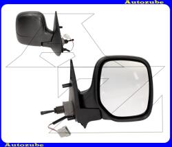 CITROEN BERLINGO 1 1996.01-2002.10 /MF/ Visszapillantó tükör jobb, manuális, fűthető-domború tükörlappal, fekete borítással PG9047133